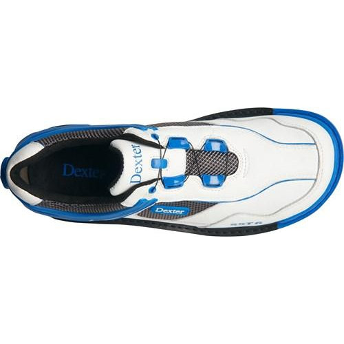 Dexter Mens SST 6 Hybrid BOA White Blue Right Hand Bowling Shoes