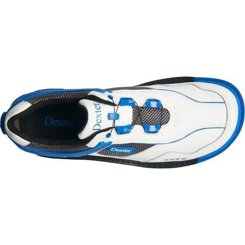 Dexter Mens SST 6 Hybrid BOA White Blue Right Hand Wide Bowling Shoes