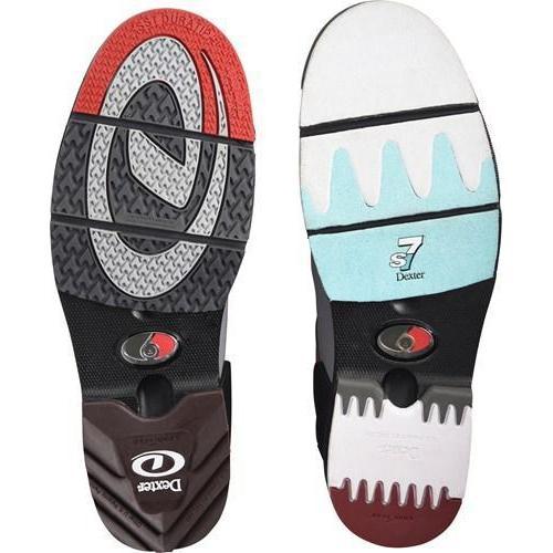 Dexter Mens The 9 HT Black Red Grey Bowling Shoes