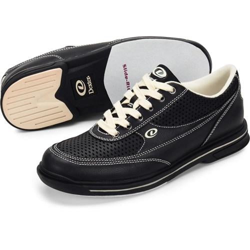 Dexter Mens Turbo Pro Black Cream Wide Width Bowling Shoes