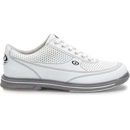 Dexter Mens Turbo Pro White Grey Wide Bowling Shoes