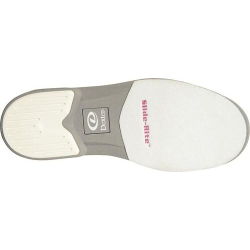 Dexter Mens Turbo Pro White Grey Wide Bowling Shoes