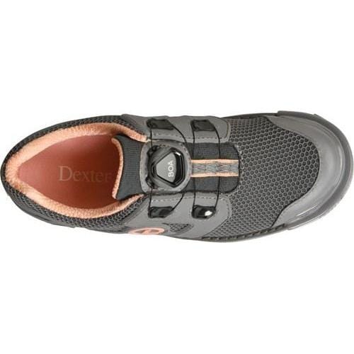 Dexter Womens SST 8 Power Frame BOA Grey/Peach Bowling Shoes-BowlersParadise.com