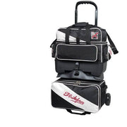 KR Strikeforce Fast 4 Ball Roller Black White Bowling Bag-Bowling Bag-DiscountBowlingSupply.com