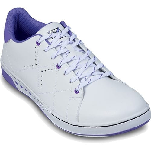 KR Strikeforce Womens Gem White Purple Bowling Shoes-Bowling Shoe-DiscountBowlingSupply.com