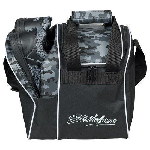 KR Strikeforce Rook Grey Camo Single Tote Bowling Bag-Bowling Bag