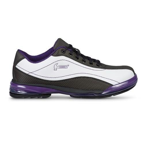 Hammer Lady Force Right Hand Bowling Shoes For Women in White/Purple/Black color