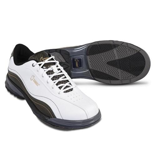 Hammer Mens Force White Carbon Right Hand Bowling Shoes With T03 Rubber Push Off Sole