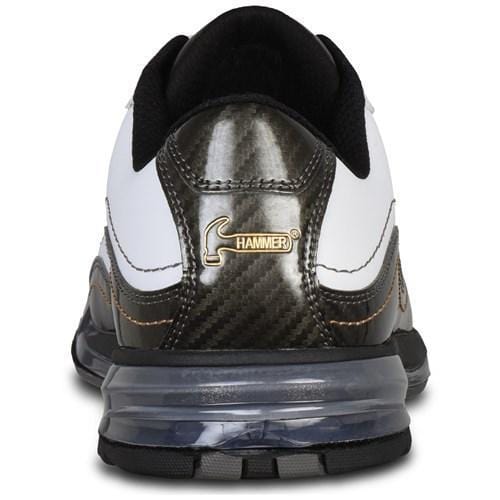 Hammer Mens Force Right Hand Bowling Shoes in White/Carbon - Bowlers Paradise