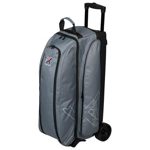 KR Strikeforce Hybrid X Triple Roller Charcoal Bowling Bag