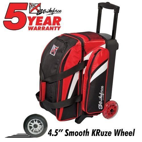 KR Cruiser Smooth Double Roller Red White Black Bowling Bag