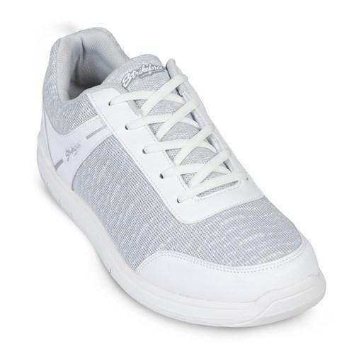 KR Mens Flyer Mesh White Grey Bowling Shoes-DiscountBowlingSupply.com