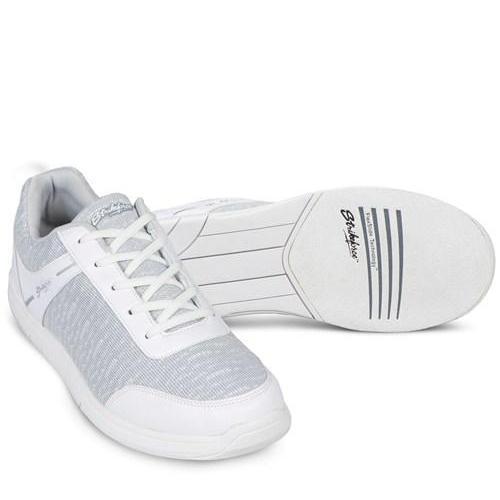 KR Mens Flyer Mesh White Grey Bowling Shoes-DiscountBowlingSupply.com