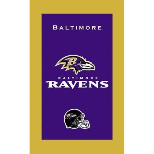 KR NFL Baltimore Ravens Bowling Towel-DiscountBowlingSupply.com