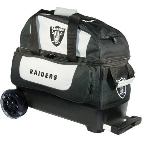 KR NFL Double Roller Raiders Bowling Bag