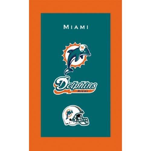 KR NFL Miami Dolphins Bowling Towel-DiscountBowlingSupply.com