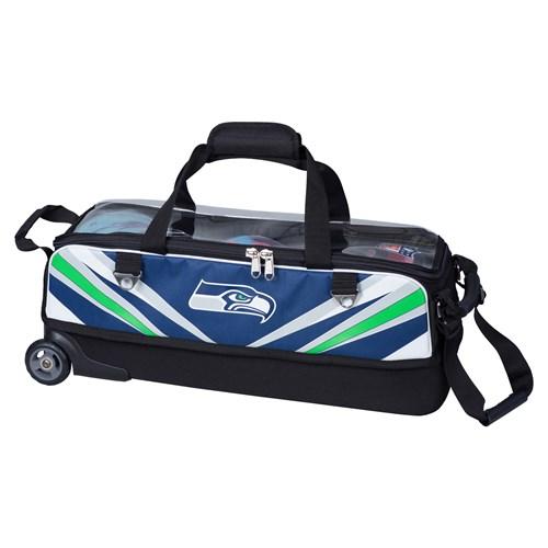 KR NFL Slim Triple Roller Seattle Seahawks Bowling Bag-DiscountBowlingSupply.com