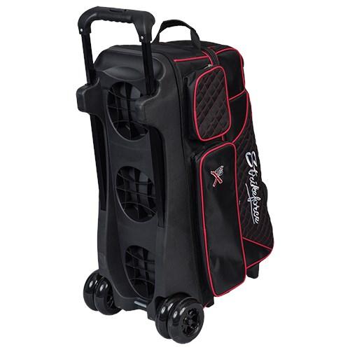 KR Royal Flush 4x4 Ball Roller Black Red Bowling Bag-DiscountBowlingSupply.com
