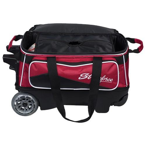 KR Royal Flush Double Ball Roller Red Bowling Bag