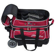 KR Royal Flush Double Ball Roller Red Bowling Bag