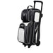 KR Royal Flush Triple Ball Roller Black White Bowling Bag