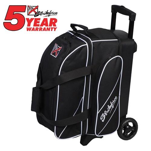 KR Strikeforce Fast Double Roller Black Bowling Bag