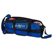 KR Strikeforce Fast Slim Triple Roller Royal Bowling Bag-DiscountBowlingSupply.com