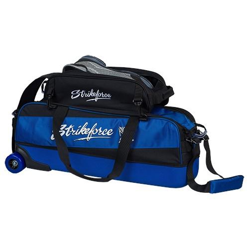 KR Strikeforce Fast Slim Triple Roller Royal Bowling Bag-DiscountBowlingSupply.com