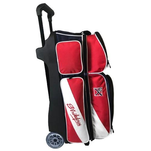 KR Strikeforce Fast Triple Roller Red/White/Blue Bowling Bag