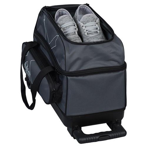 KR Strikeforce Hybrid X Double Roller Charcoal Bowling Bag