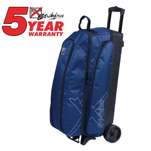 KR Strikeforce Hybrid X Triple Roller Navy Bowling Bag