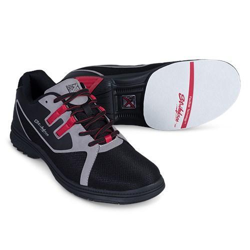 KR Strikeforce Mens Ignite Black Grey Red Left Hand Bowling Shoes