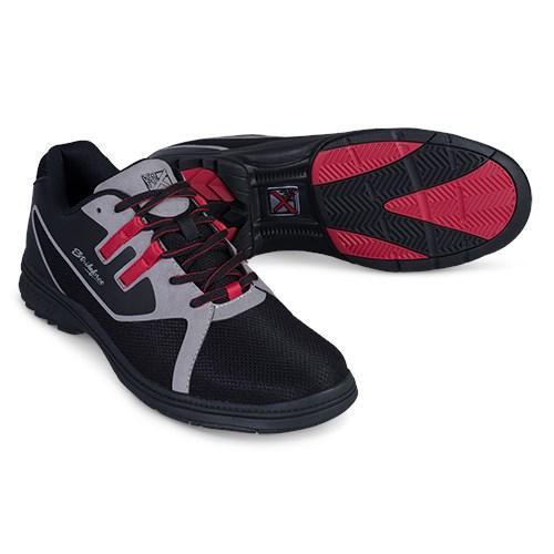 KR Strikeforce Mens Ignite Black Grey Red Left Hand Bowling Shoes