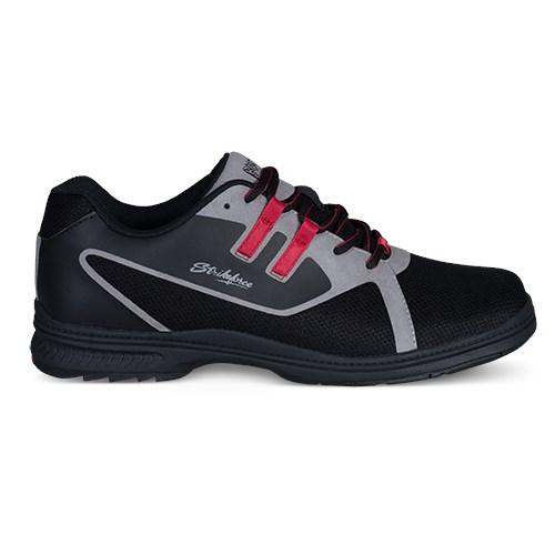 KR Strikeforce Mens Ignite Black Grey Red Right Hand Bowling Shoes-DiscountBowlingSupply.com