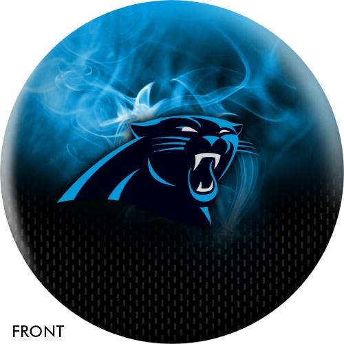 KR Strikeforce NFL on Fire Carolina Panthers Bowling Ball-DiscountBowlingSupply.com