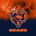 KR Strikeforce NFL on Fire Chicago Bears Bowling Towel-DiscountBowlingSupply.com