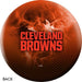 KR Strikeforce NFL on Fire Cleveland Browns Bowling Ball-DiscountBowlingSupply.com