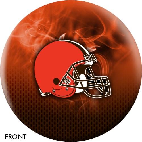 KR Strikeforce NFL on Fire Cleveland Browns Bowling Ball-DiscountBowlingSupply.com