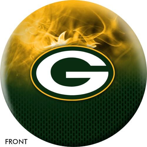 KR Strikeforce NFL on Fire Green Bay Packers Bowling Ball-DiscountBowlingSupply.com