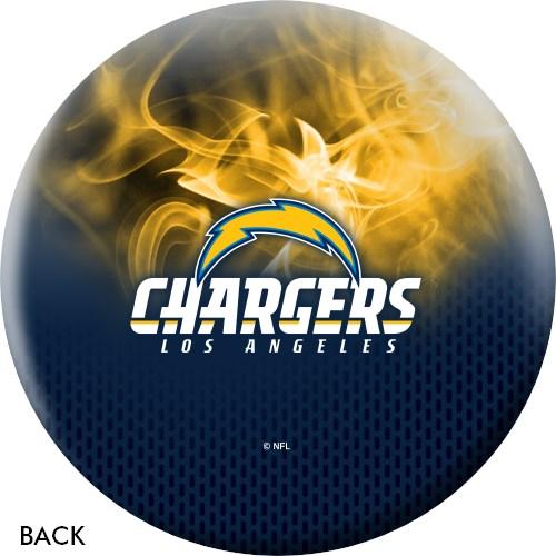 KR Strikeforce NFL on Fire Los Angeles Chargers Bowling Ball-DiscountBowlingSupply.com