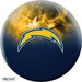 KR Strikeforce NFL on Fire Los Angeles Chargers Bowling Ball-DiscountBowlingSupply.com