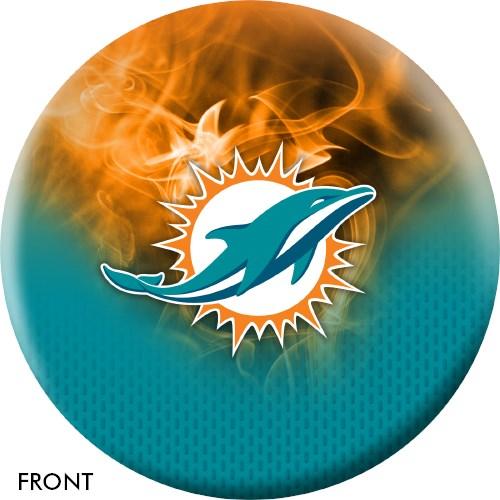 KR Strikeforce NFL on Fire Miami Dolphins Bowling Ball-DiscountBowlingSupply.com