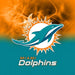 KR Strikeforce NFL on Fire Miami Dolphins Bowling Towel-DiscountBowlingSupply.com