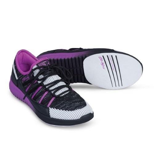 KR Strikeforce Womens Jazz Black/Purple Bowling Shoes-BowlersParadise.com