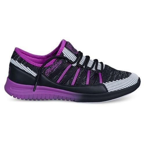 KR Strikeforce Womens Jazz Black/Purple Bowling Shoes-BowlersParadise.com