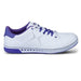 KR Womens Gem White Purple Bowling Shoes