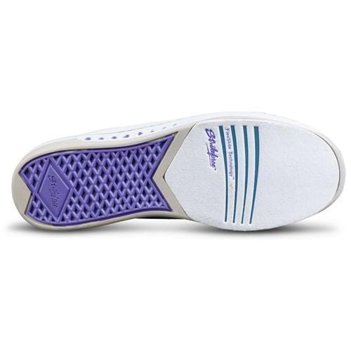 KR Womens Gem White Purple Bowling Shoes