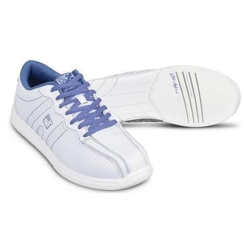 KR Womens O.P.P. White Periwinkle Bowling Shoes