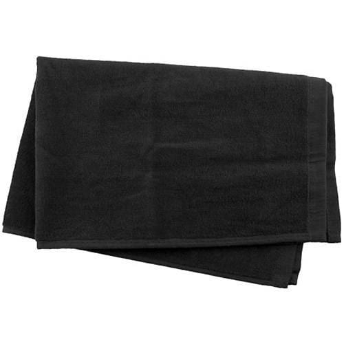 Master Hemmed Velour Towel Black