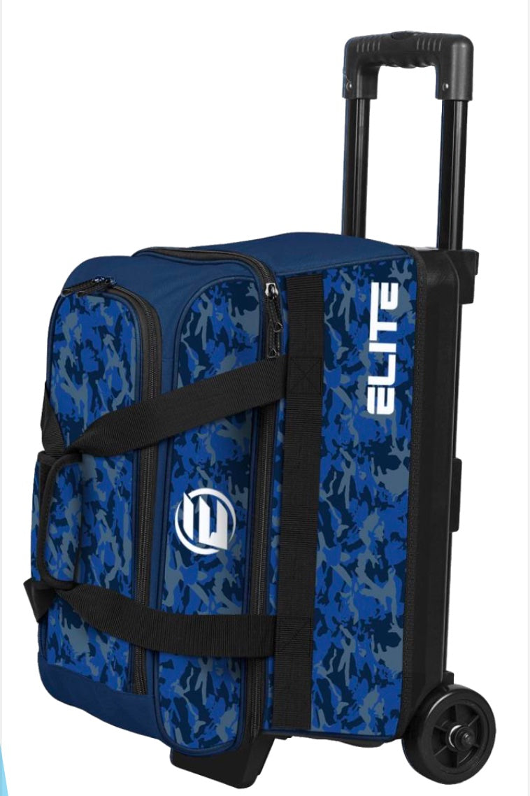Elite Basic Double Roller Navy Camo Bowling Bag —